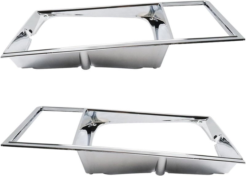 LOSTAR 2PCS Headlight Bezel Assembly Set Compatible with 1978-1979 Malibu El Camino Caballero, Chrome Headlamp Trim for Driver and Passenger Side Replaces GM463531 GM463532 - Image 5